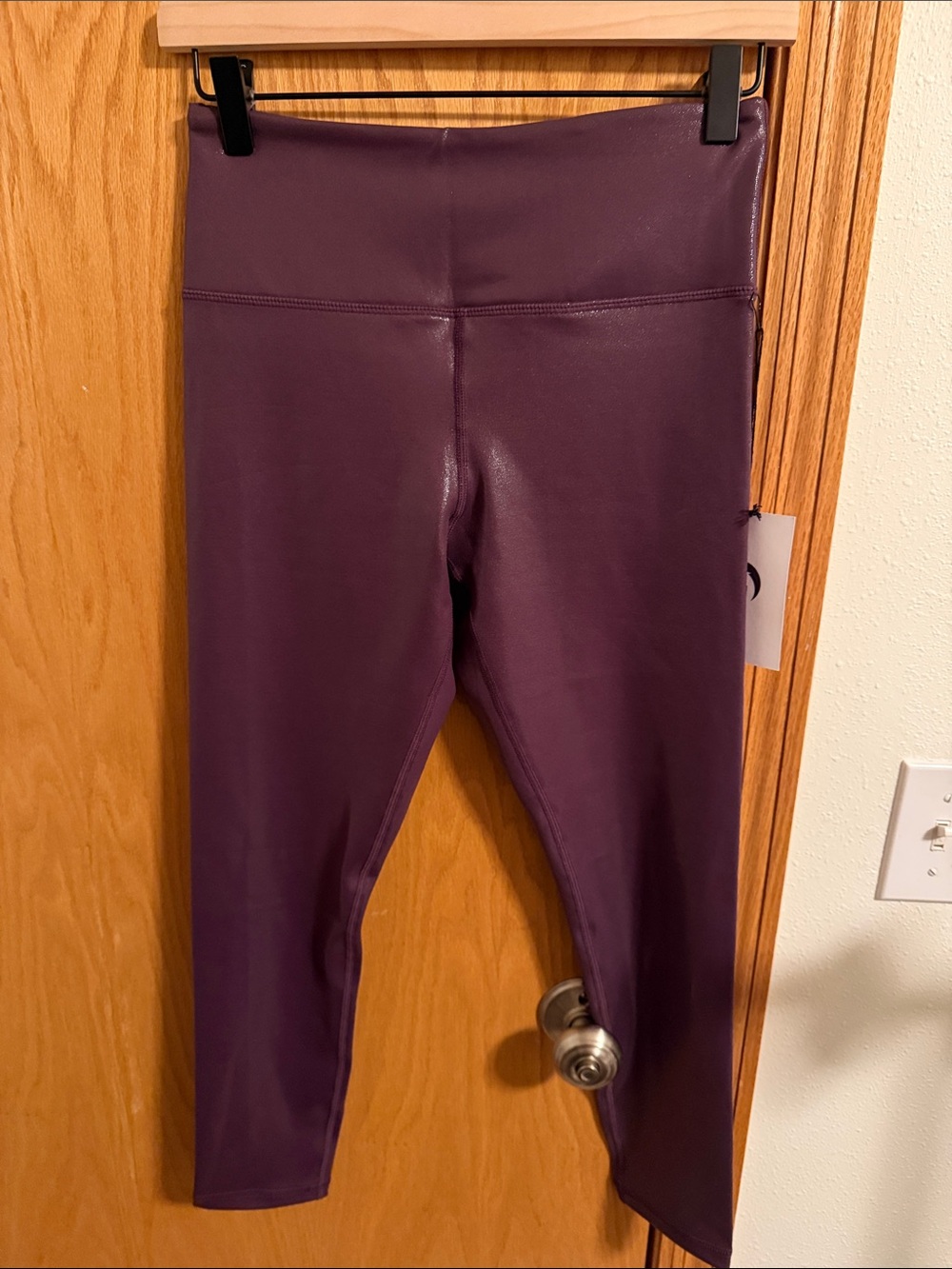 ZYIA Deep Plum High-Waist Leggings
